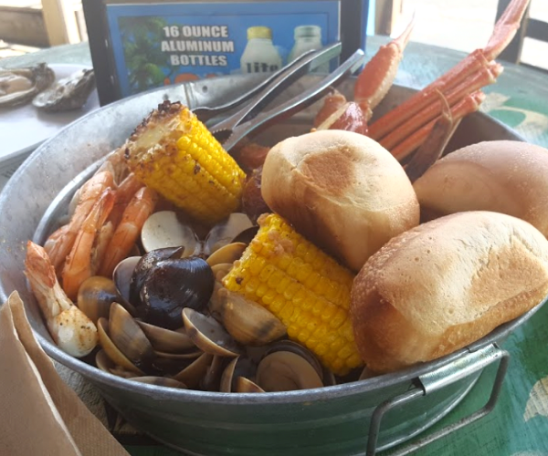 Ollies on the Beach Seafood boil