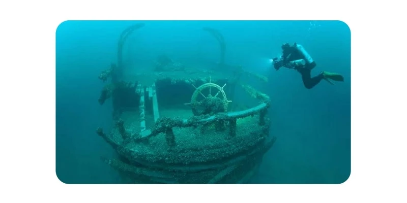 Sunken Westmoreland shipwreck