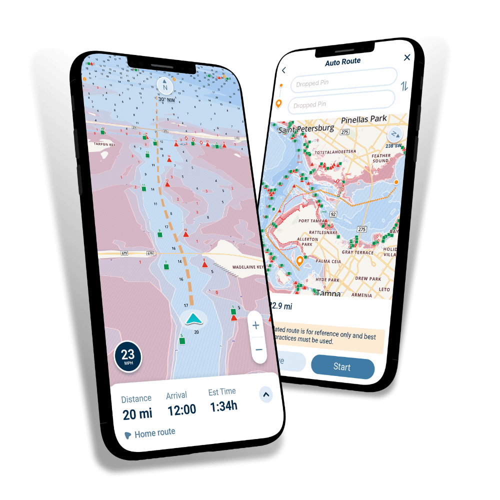 Wavve Boating app navigation features wavve-boat-naviagation-app