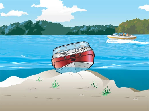 boat ran aground boat-ran-aground-beached