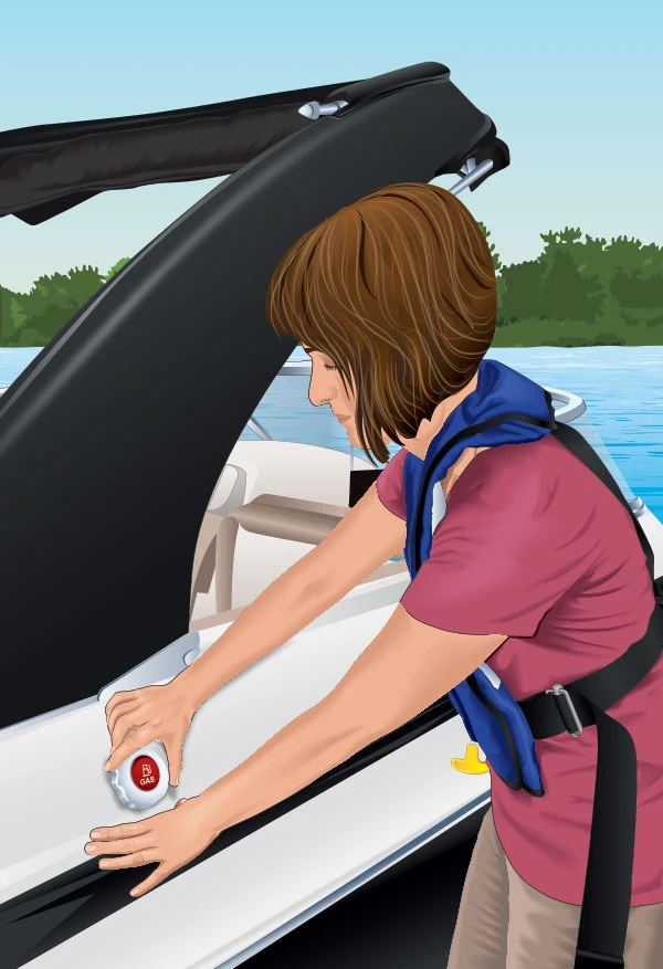 What should you do before fueling your boat? boat-fuel-cap